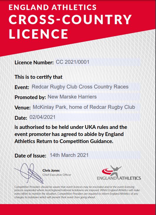 rrufc xc licence